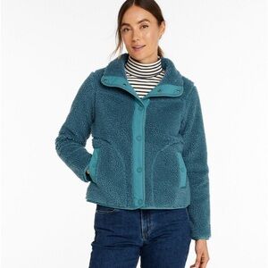 L.L. Bean GREEN (see other images) Women's Bean's Sherpa Fleece Jacket
